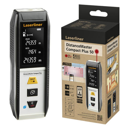 Laserliner DISTANCEMASTER COMPACT PLUS 50M BLE SOFTBAG