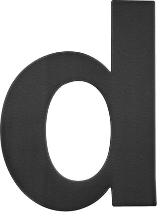 Huisnummer rvs mat zwart Oxloc