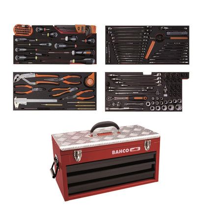BAHCO METALEN KOFFER GEVULD 146D