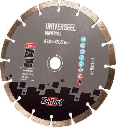 Diamantzaagblad universeel Kelfort