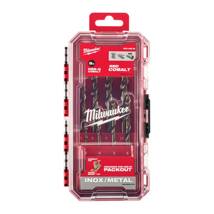 Afbeelding MILWAUKEE® metaalboor hss din 338 cobalt Red Cobalt HSS-G Drill Bits