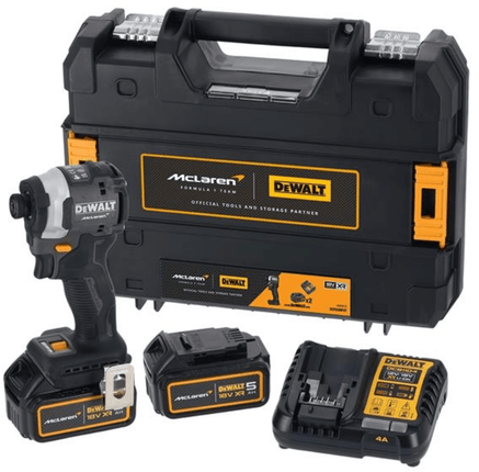 DEWALT DCF85MP2T-QW 18V XR McLaren Slagschroevendraaier in TSTAK – 2x 5.0Ah