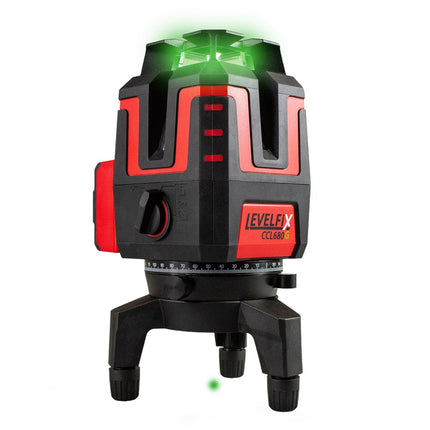 LEVELFIX CCL680G MULTI LIJNLASER SET GROEN MET STATIEF 1,5M