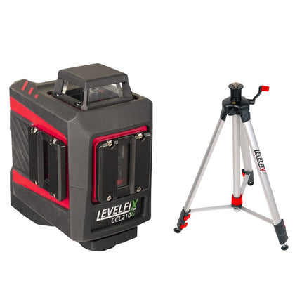 Afbeelding LEVELFIX 1d kruislaser met groene straal CCL210G SET