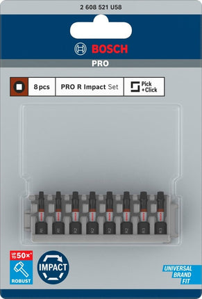 Bosch ASSORT. 8 PRO BITS IMPACT R 55MM
