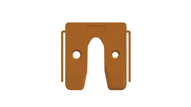 GB UITVULPLAATJE ORANJE MET STELPOOTJE 2 KS 50X50