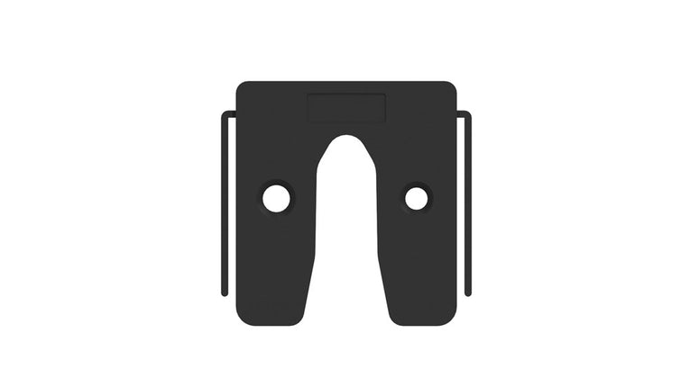 GB UITVULPLAATJE ZWART MET STELPOOTJES 3 KS 50X50