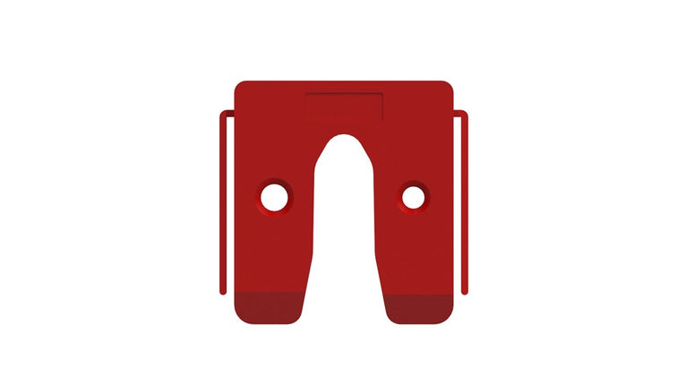 GB UITVULPLAATJE ROOD MET STELPOOTJES 5 KS 50X50