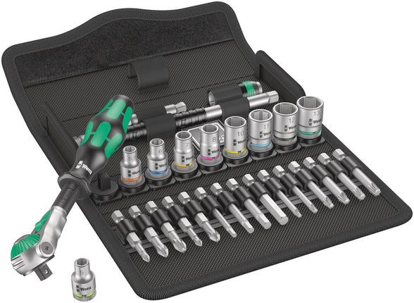 8100 SA 6 Zyklop Speed-ratelset, 1/4"-aandrijving, metrisch , 28 -delig
