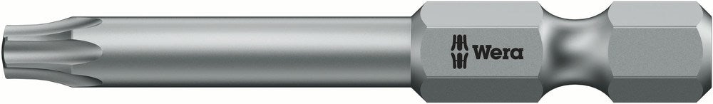 WERA 1/4" TORX Krachtbit T10 L=89 mm met gaatje in punt DIN3126