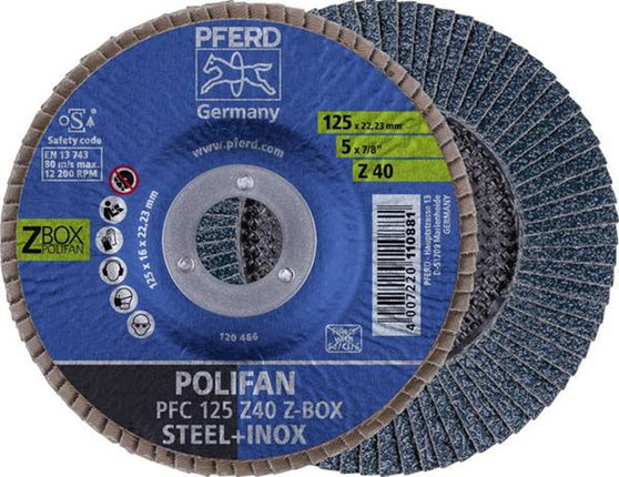 PFERD POLIFAN PFC 125 Z40 START STEELOX