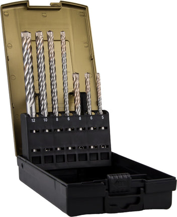 Hamerborenset SDS-plus, QUATTRO-X, in ABS-cassette