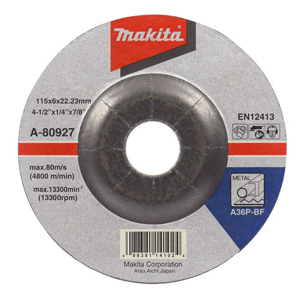 Afbeelding Makita afbraamschijf 115x6,0mm metaal A-80927