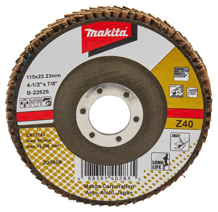 Afbeelding Makita schuursch.115x22mm k40 uni-za B-22626