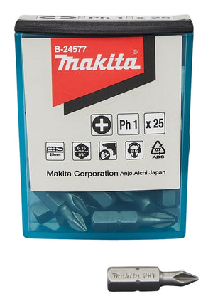 MAKITA SCHROEFBIT PH1X25MM 25STK