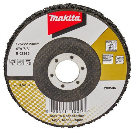 Afbeelding Makita schuursch.125x22mm fib blk B-28983
