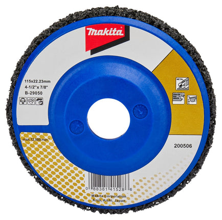 Afbeelding Makita schuursch.115x22mm nyl zwt B-29050