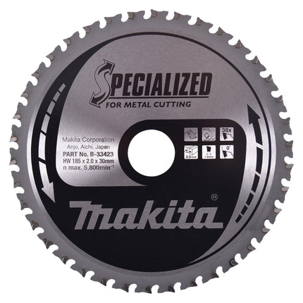 Afbeelding Makita zaagb met. 185x30x2,0 38t 0g B-33423