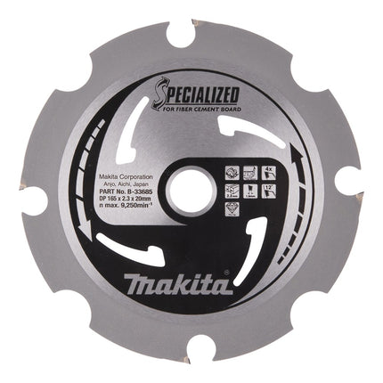 Afbeelding Makita zaagb pcd 165x20x2,3 4t 12g B-33685