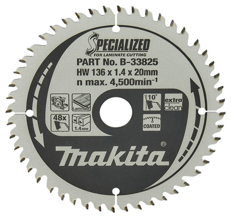 Afbeelding Makita zaagb lami 136x20x1,45 48t 10g B-33825