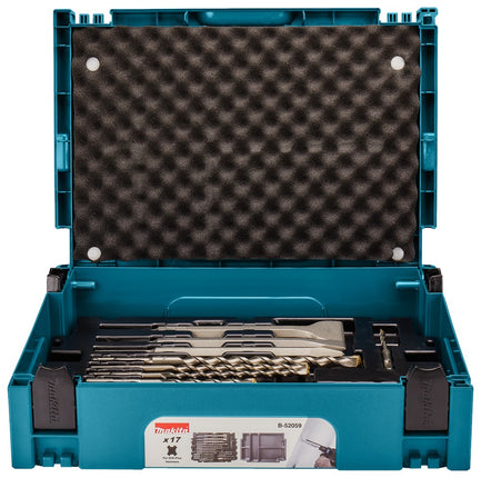 Afbeelding Makita sds boren beitelset 17-dlg B-52059