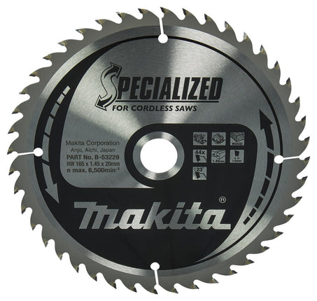Afbeelding Makita zaagb hout 165x20x1,45 44t 23g B-53229