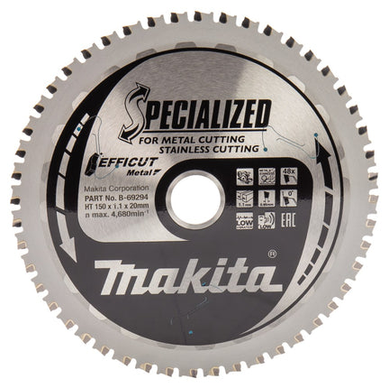 Afbeelding Makita zaagb ffcut 150x20x1,1 48t 0g B-69294