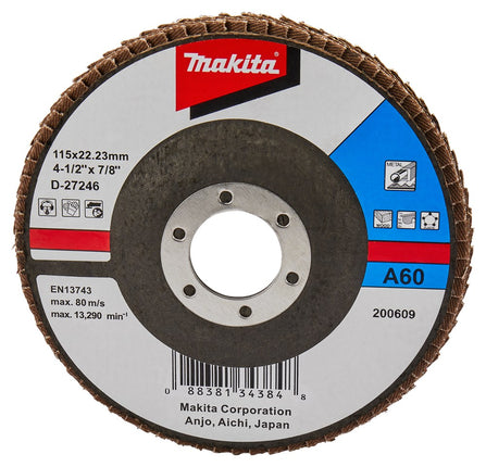 Afbeelding Makita schuursch.115x22mm k60 uni-fe D-27246
