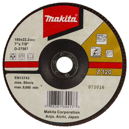 Afbeelding Makita lamellenschuursch. 180x22 k120 D-27567