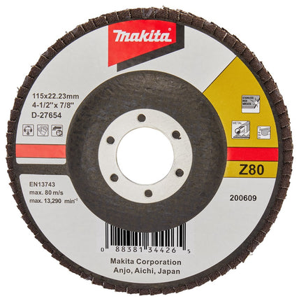 Afbeelding Makita schuursch.115x22mm k80 uni-fz D-27654