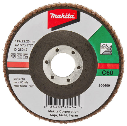 Afbeelding Makita schuursch.115x22mm k60 sc-f D-28042