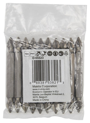 Afbeelding Makita schr.bit ph1-ph1 10st dubbel D-65523