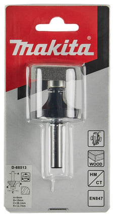 Afbeelding Makita afrondfrees lag r12,7 s8 D-68513