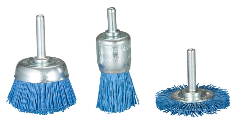 Afbeelding Makita borstelset nylon fijn 3dlg D-70758
