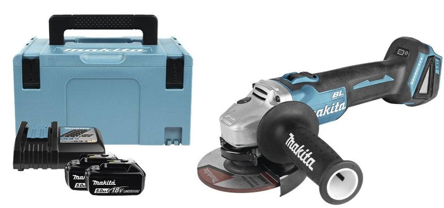 Afbeelding Makita 18 v haakse slijper 125 mm DGA504RTJ