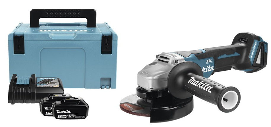 Afbeelding Makita 18 v haakse slijper 125 mm DGA505RTJ