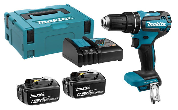 Afbeelding Makita 18 v klopboor-/schroefmachine DHP485RTJ