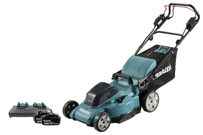 Afbeelding Makita lxt 2x18 v accu grasmaaier 48 cm DLM481PT2