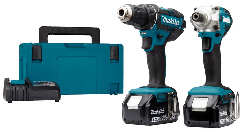 Afbeelding Makita 18 v combiset voor schroeven en boren in hout DLX2339J