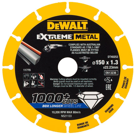 DeWALT Extreme metal doorslijpschijf metaal DT40253