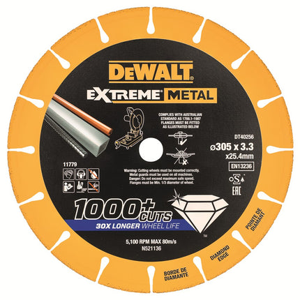 DeWALT Extreme metal doorslijpschijf metaal DT40256