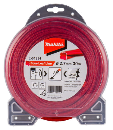 Afbeelding Makita maaidraad 2,7x30mtr rood E-01834