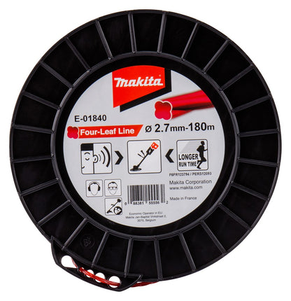 Afbeelding Makita maaidraad 2,7x180mtr rood E-01840