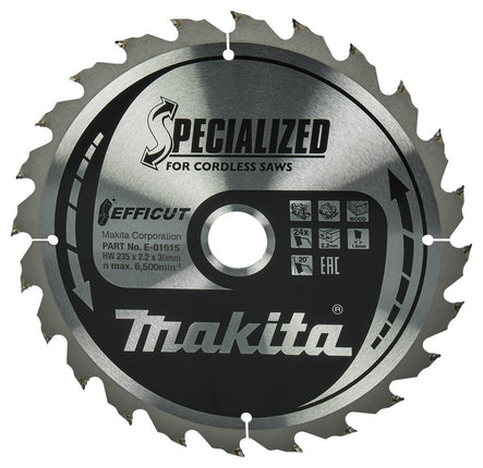 Afbeelding Makita zaagb ffcut 235x30 24t 20g E-01915