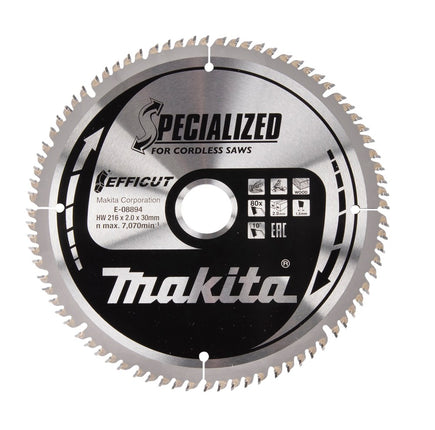 Afbeelding Makita zaagb.hout 216x1.5x30 t80 E-08894