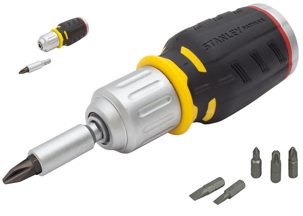 STANLEY FATMAX RATELSCHROEVENDRAAIER STUBBY 6 BITS
