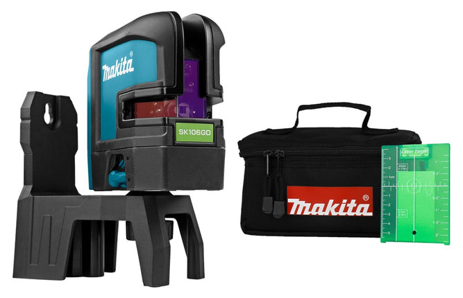 Afbeelding Makita kruislijn / punt laser groen SK106GDZ