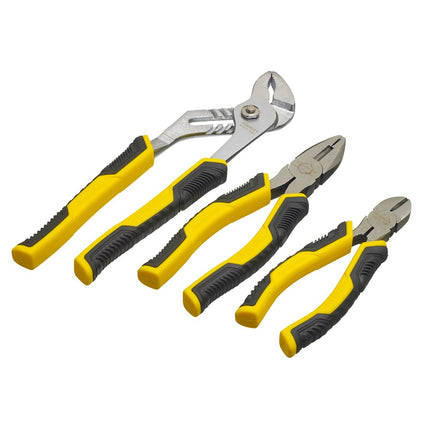 Afbeelding STANLEY dynagrip tangenset cushiongrip 3-delig waterpomptang STHT0-74471
