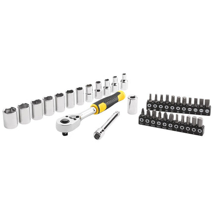 Afbeelding STANLEY dopsleutelset compact 1/4" – 37 delig STMT82672-0