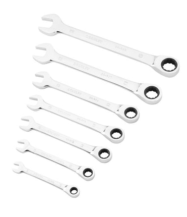 Afbeelding STANLEY ringsteeksleutelset met ratelring 7 delig STMT82846-0